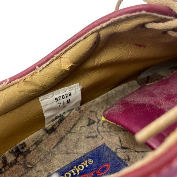 Footjoy LoPro Womens Maroon Red Leather Lace Up Golf Shoes Cleats US 7.5 M 97028 - Picture 11 of 11